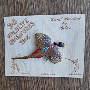 Hand Painted Bird Figurine